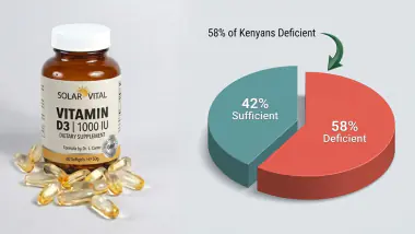 Person standing in sunlight in Nairobi representing Vitamin D deficiency in Kenya